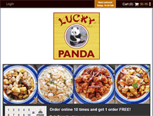 Tablet Screenshot of luckypandachinese.com